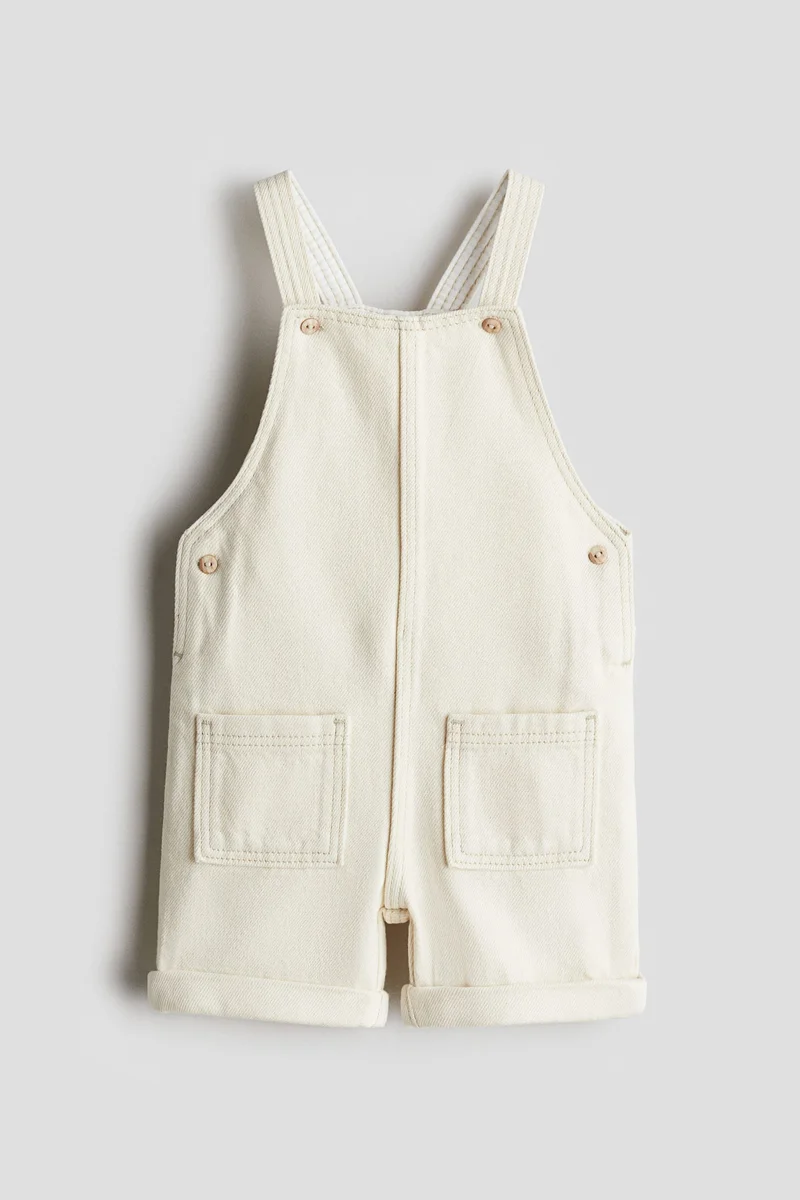 اتش اند ام Denim dungaree shorts