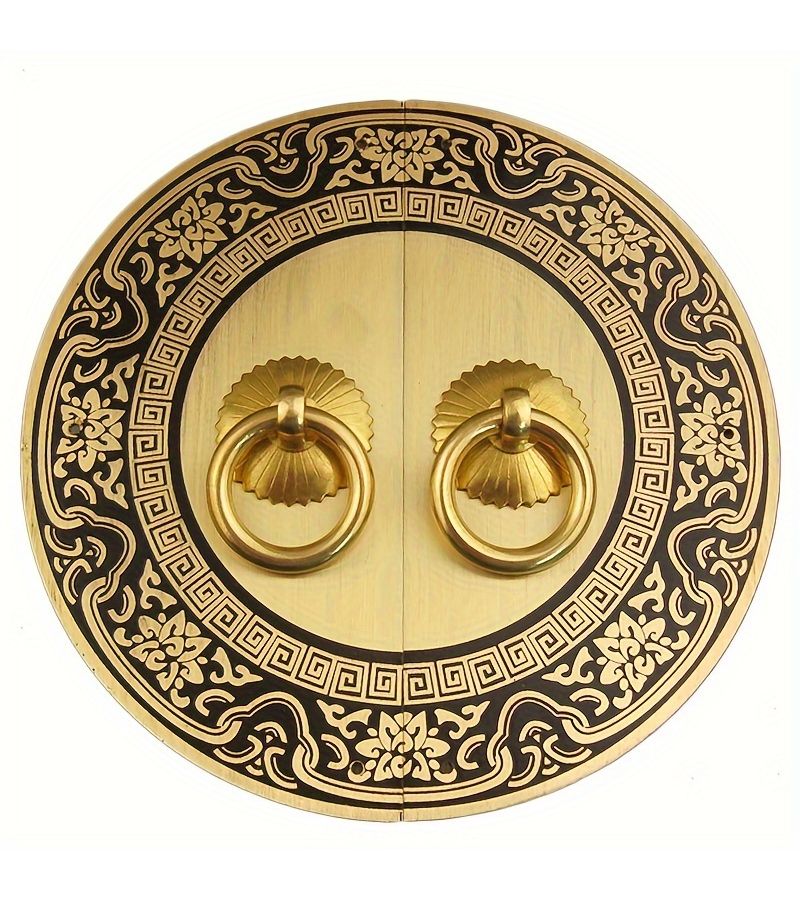 Bronze 5.51 Inch Antique Round Door Knob Handle For Cupboard Dresser Box - Image 1