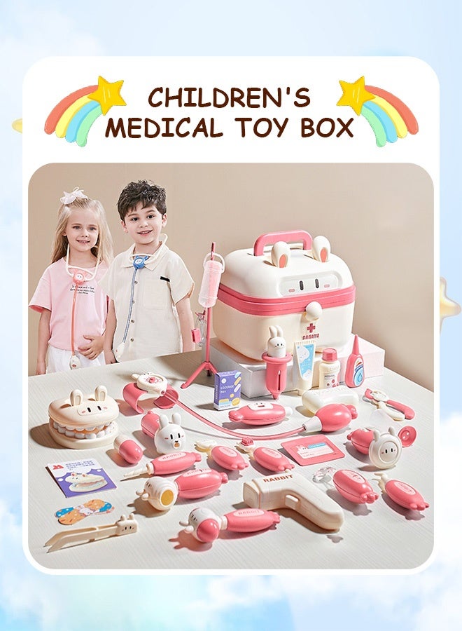 Doctor Kit for Kids with Stethoscope Pretend Play Medical Toys Set Kids Doctor Playset Dentist Kit Toys - Image 3