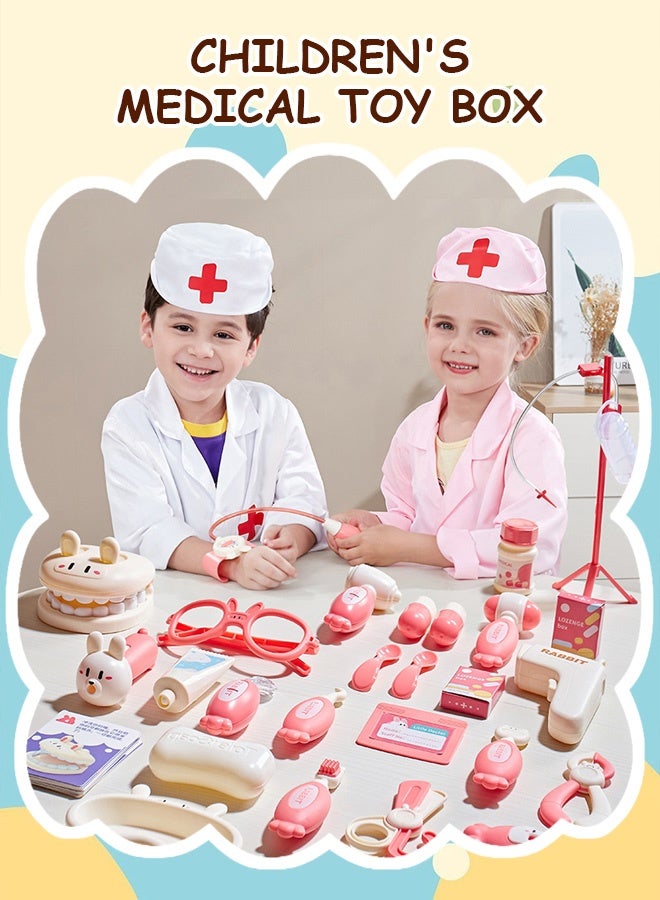 Doctor Kit for Kids with Stethoscope Pretend Play Medical Toys Set Kids Doctor Playset Dentist Kit Toys - Image 1