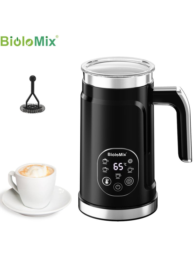 Biolomix خلاط حليب كهربائي رقمي 5 في 1 مع سخان رغوة ناعمة للقهوة إسبريسو كابتشينو بخار الحليب 4 وظائف سخان الحليب - Image 2