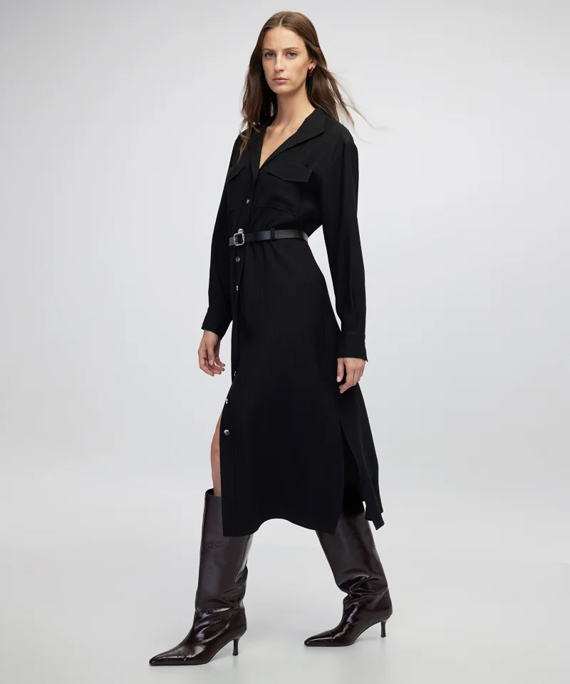 Belted Shirt Dress
