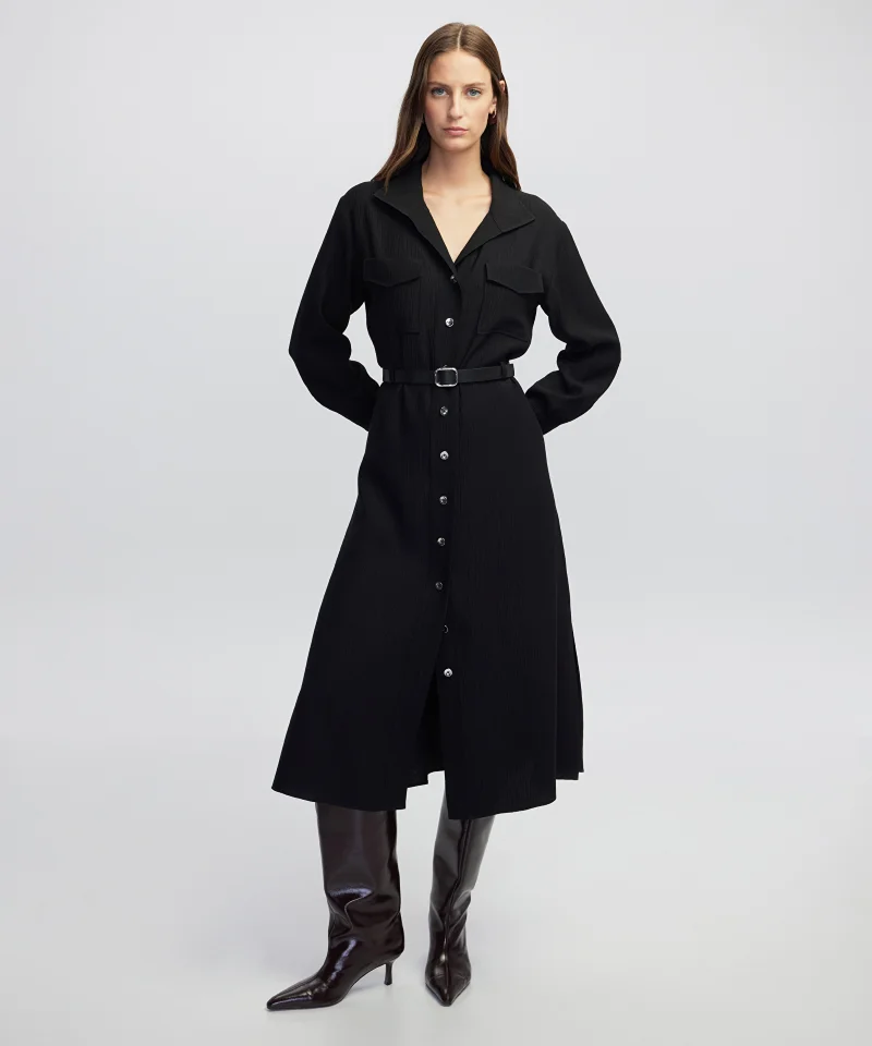 Ipekyol Flared Fit Belted Shirt Dress