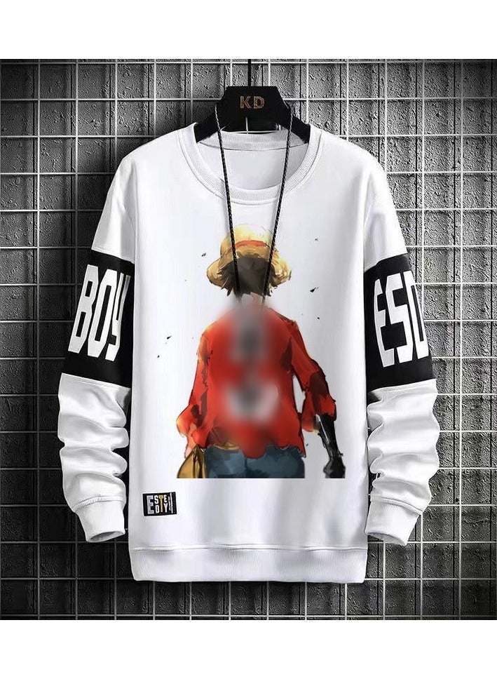 KUYING New One Piece Casual Loose Round Neck Hoodie - Image 1