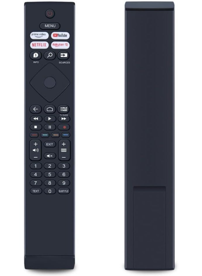ELTRAZONE Replacement Remote Control for Philips Smart TV - Model 398GR10BEPHN0042BC, BRC0984502/01 with Netflix, YouTube, Prime Video Buttons - Image 1