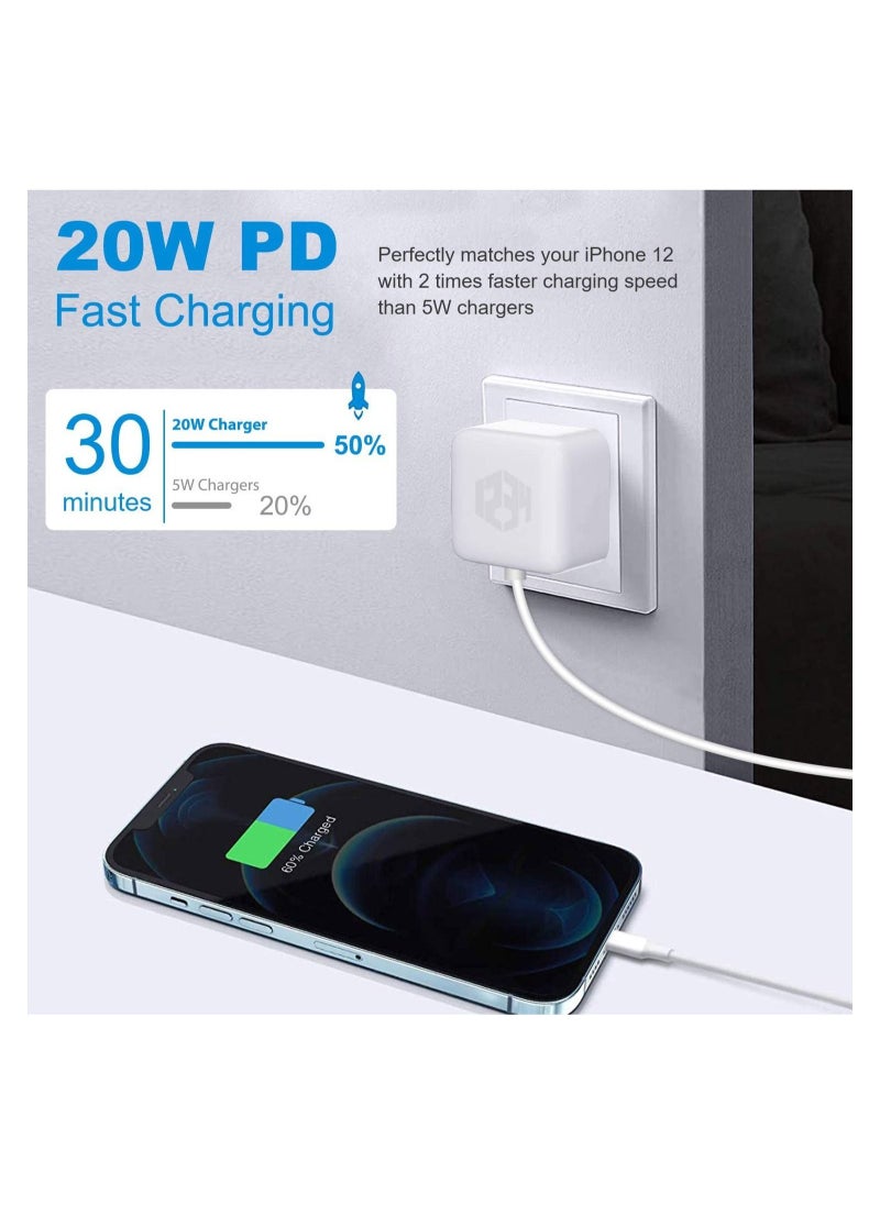Phone Planet - 20W Foldable Fast Charging Wall Adapter Compatible with Apple iPhone12 Pro Max/11 Pro Max/SE/iPad - Image 1