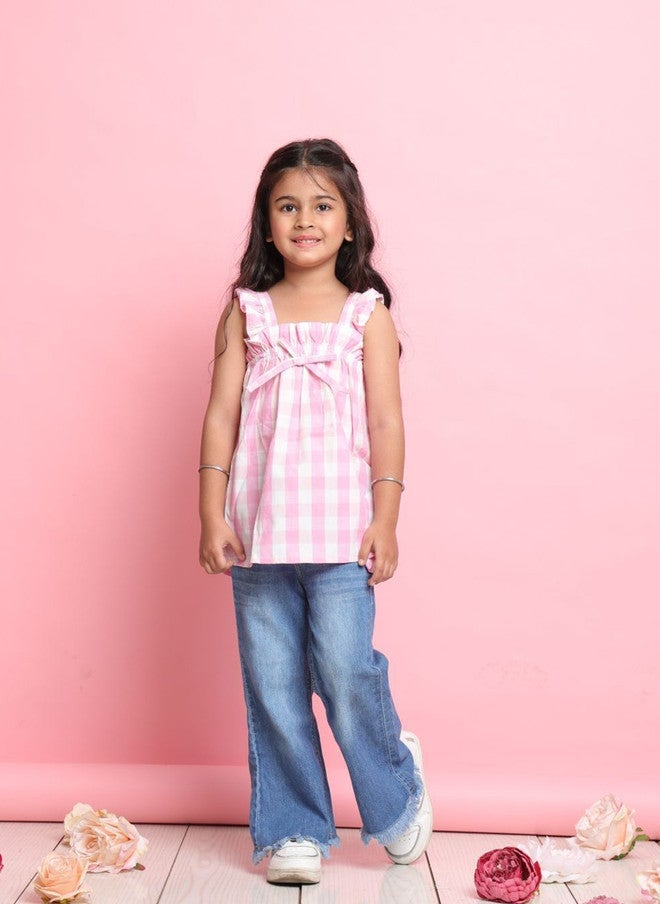 Saka Designs بلوزة A-Line مخططة للفتيات - Image 1