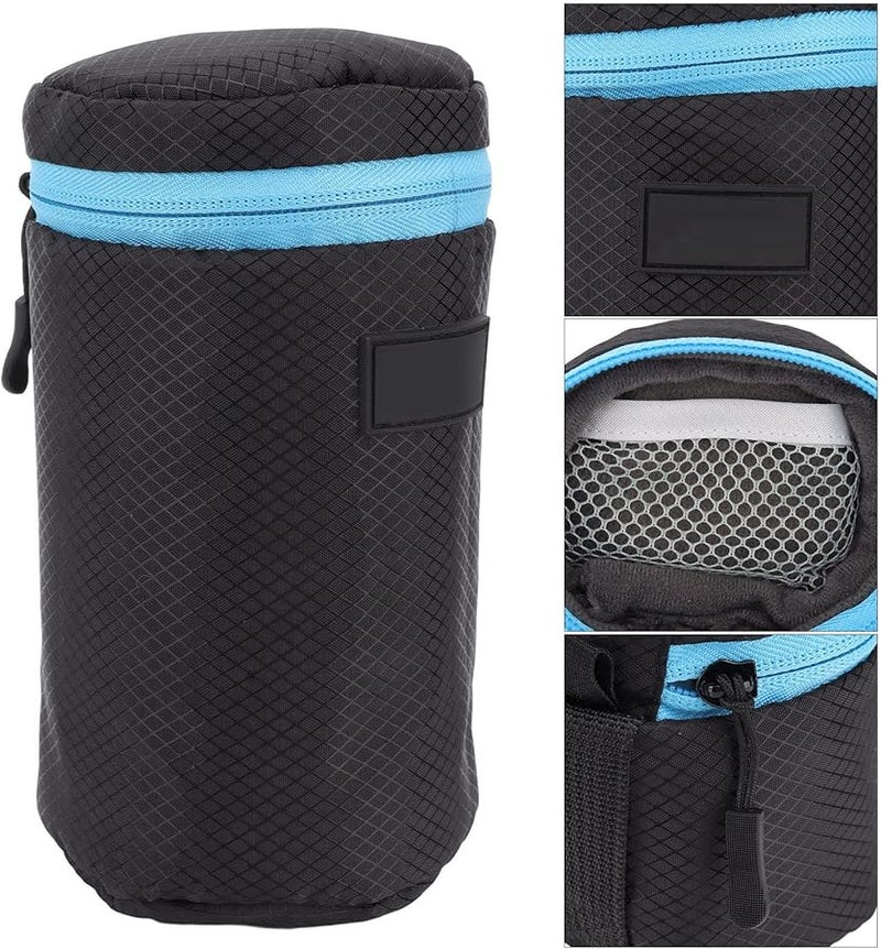 Neoprene Camera Lens Protective Pouch with Zipper Medium Size Case Bag - Image 1