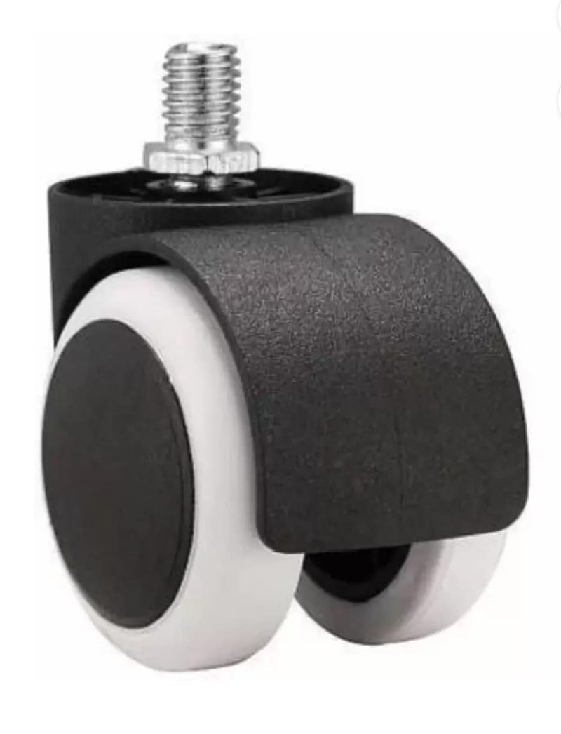 Castersman Chair Wheel TP Castor Wheels Threaded Set of 4 pcs for revolving Chairs and Other revolving Products - Image 1