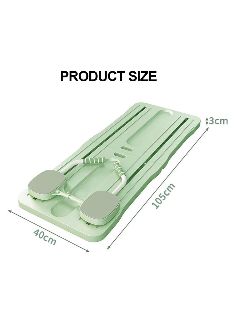 Generic - Multifunctional Portable Pilates Reformer Set Abdominal Workout Board, Plank Trainer with Automatic Rebound Core Workout Fitness Push-Up Board for Men & Women Foldable Abdominal Trainer for Core Strength and Pilates - Image 1