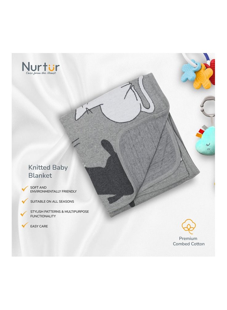 Nurtur Soft Baby Blankets for Boys And Girls Blankets Unisex for Baby 100% Combed Cotton Soft Lightweight Fleece for Bed Crib Stroller And Car Seat Official Product - Image 3