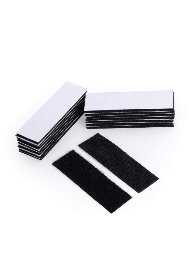 Peachjoy Heavy Duty Mounting Tape Double-Side Reclosable Hook Loop Strips Tape Sticky Fastener Waterproof Indoor Outdoor Use for Holds Picture Frame and Tools (15Pack- 3x10cm)  - Image 1