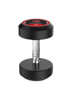 PowerMax Fitness PowerMax Fitness Rubber Coated Round Professional Dumbbell for Home Gym | dumbbell for home gym workouts| gym dumbbell | dumbbell for men-women fitness | 25kg dumbbell x 1| Black  - Image 1