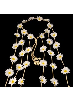 HONBAY Onbay Adjustable Bohemia Flower Headband Sunflower Hair Wreath Festival Hair Band  - Image 2