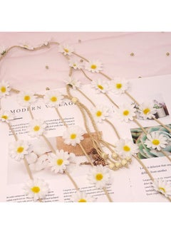 HONBAY Onbay Adjustable Bohemia Flower Headband Sunflower Hair Wreath Festival Hair Band  - Image 5