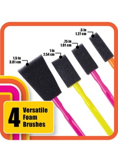 Mod Podge Complete Decoupage Kittwo 16Oz Bottles Waterbase Sealer/Glue (Matte Gloss Finish) With 4Pk Foam Brush Set, Clear  - Image 4