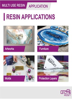 Graffiti Resin 2 Piece Resin And Hardener Set 2kg  - Image 3