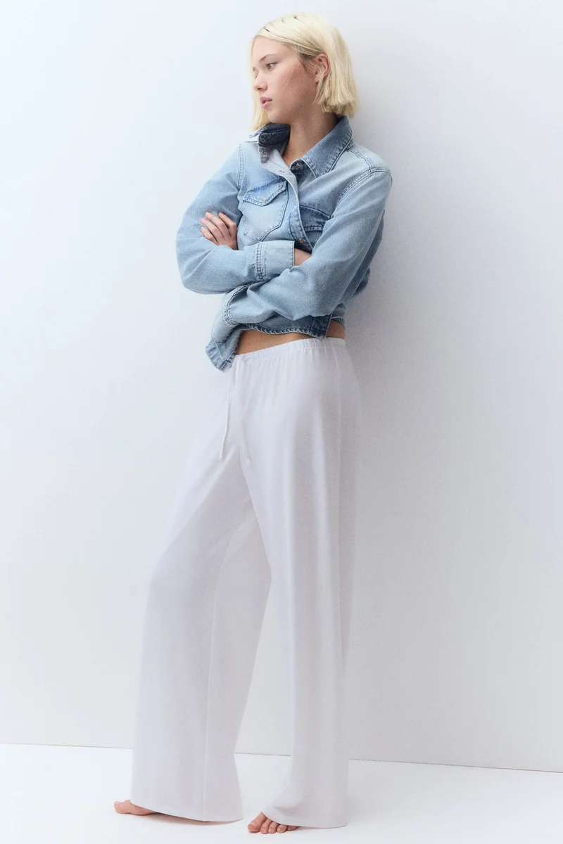 H&M Straight drawstring trousers
