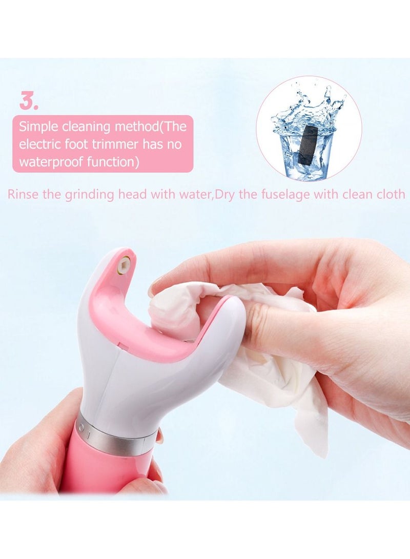 DubaiGallery Electric Foot Care Tool Dead Skin Remover Foot Power Battery USB Scrub Callus Remover Pedicure Device - Image 4