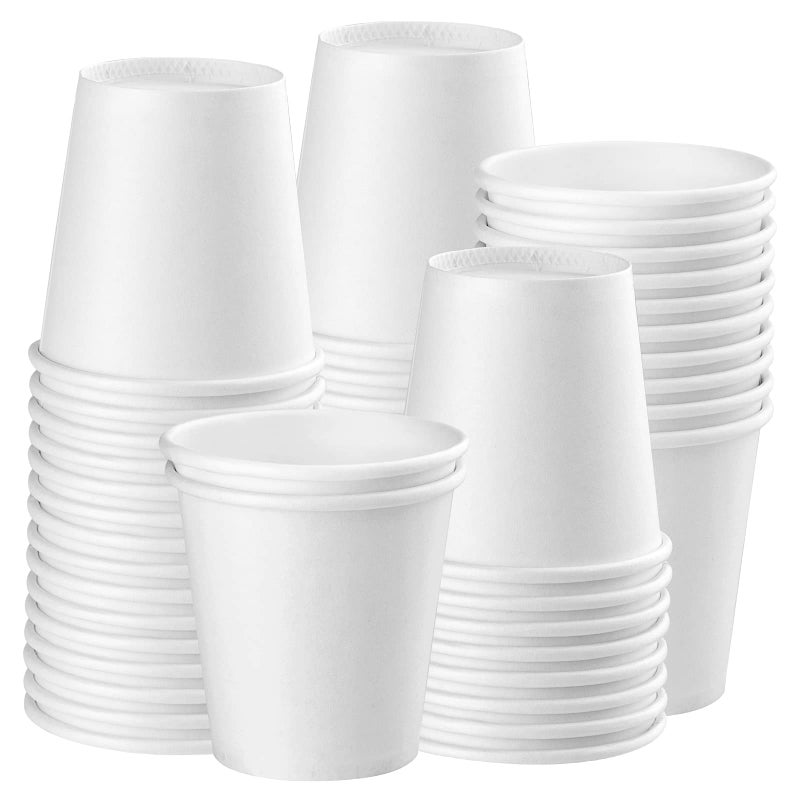 50 Pack 3oz White Paper Cups Bathroom Cups DisposableMoushwash Cups Small Snack Cups for Water JuiceCandy Ideal for Party Bathroom and Office