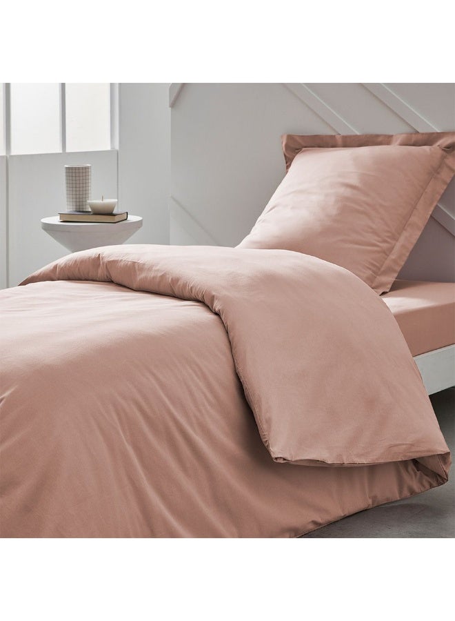 DANUBE HOME Pristine Fit 144Tc Queen Duvet Cover Soft, Comfortable Bedding, Durable, Breathable, And Stylish for a Cozy, Elegant Bedroom Perfect Home Decor Accent 220X240Cm Light Rose