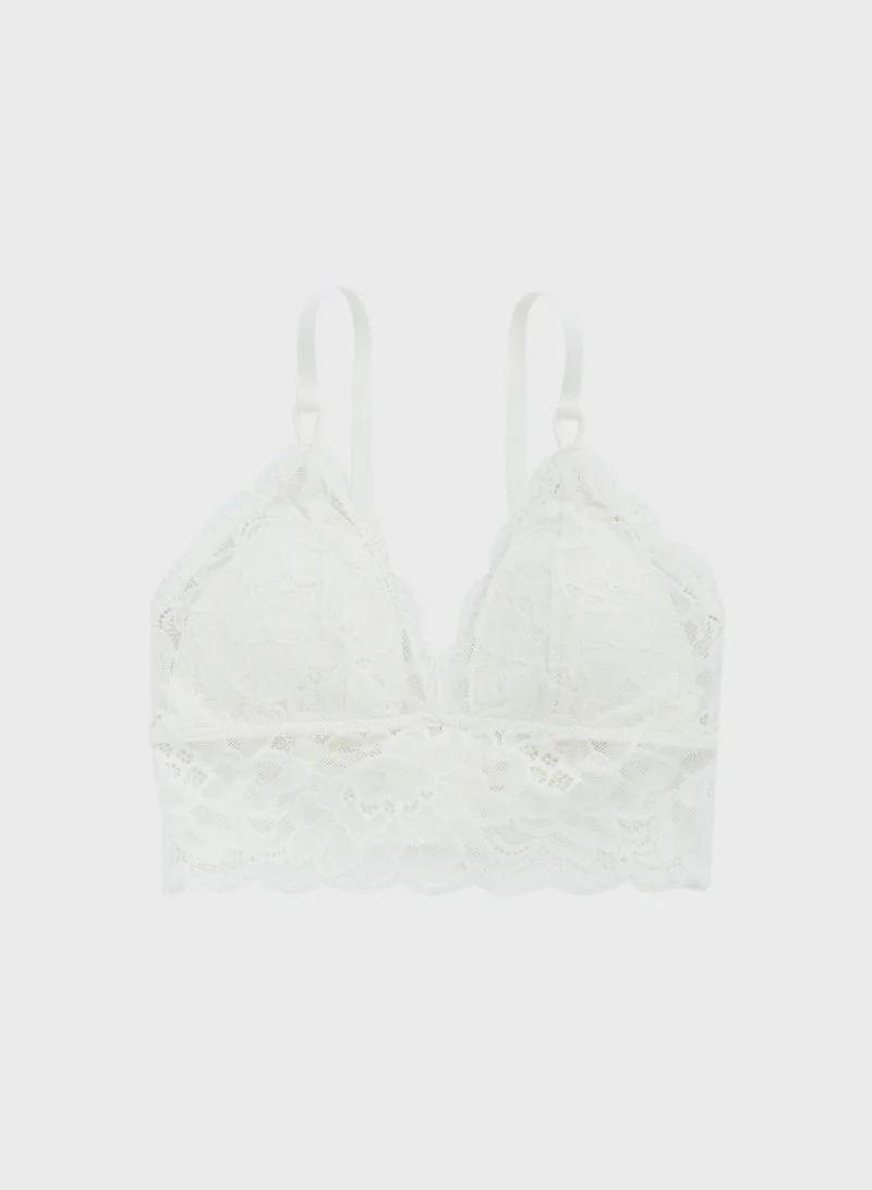 Aerie Lace Detail T-Shirt Bra