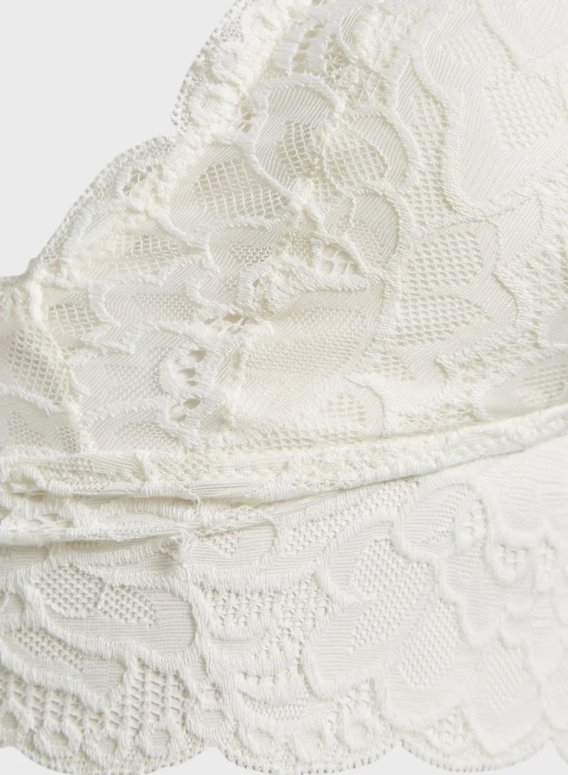 Aerie Lace Detail T-Shirt Bra