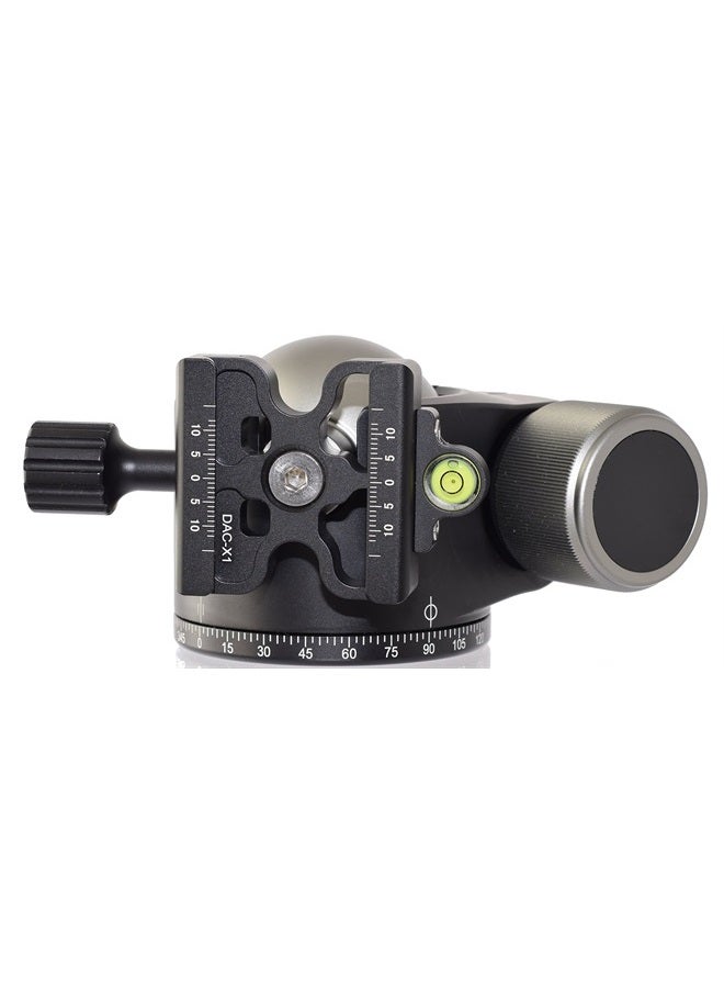 Desmond DLOW-55 55mm Low Profile Ball Head Arca/RRS Compatible w Pan Lock for Tripod - Image 2