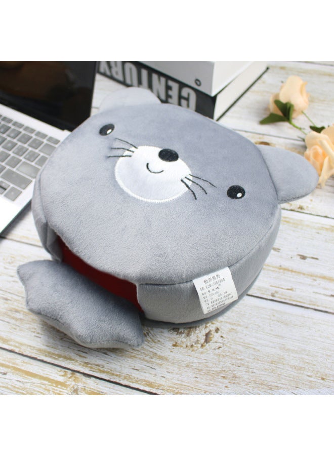 Winter Computer USB Heating Hand Warmer Heated Mouse Pad Cartoon Warm Mouse Pad Heated Hand Warmer Wrist Mouse-Color:Mouse - One Body [add An Extra Heating Piece] - Image 1