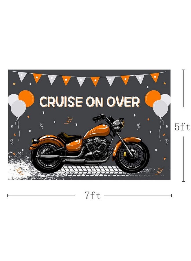 Motorcycle Boy Birthday Party Backdrop Props Boy Happy 1St Birthday Cruise On Over Ride Photography Orange Silver Balloons Background Photo Banner For Cake Table Supplies 7X5Ft - pzsku/Z6F7E6085E08AA67A8C7FZ/45/_/1706152585/865b5452-6fc2-4c76-ba1b-9b75b1bea5cc