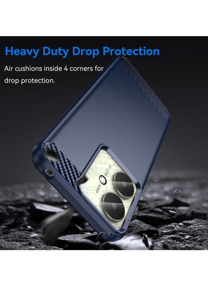 URBBKING - Shockproof Protection Phone Case for Redmi 13C 4G/Redmi 13C 5G/Poco M6 5G/Poco C65 4G Blue - Image 1