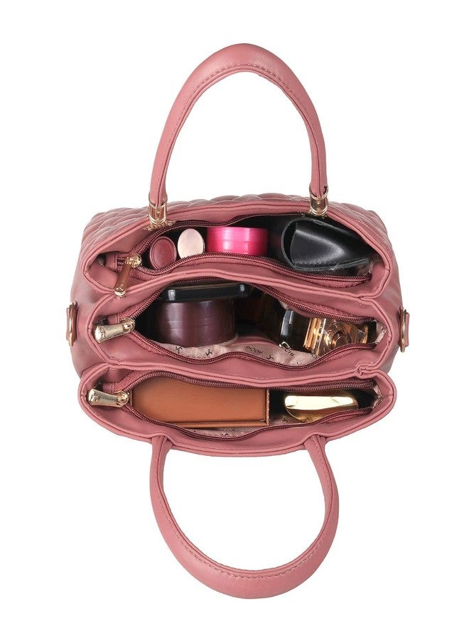 Mochi Womens Synthetic Pink Zip Top Sling (One Size) - Image 3