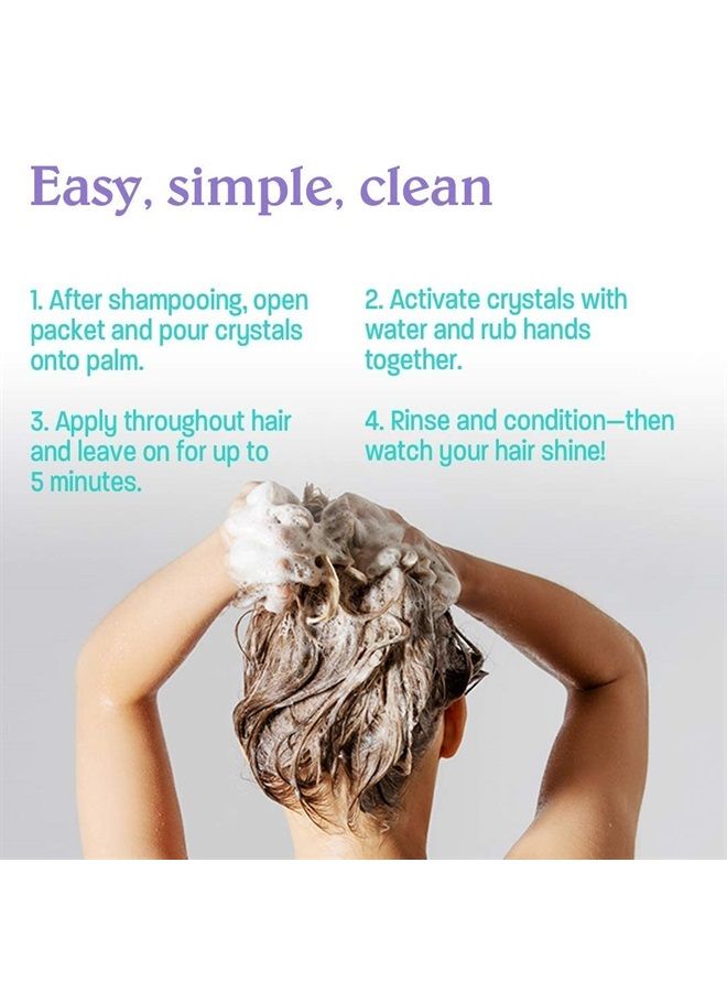 Malibu C Hard Water Wellness Hair Remedy - Vegan Hair Treatment to Eliminate Brassiness, Discoloration & Mineral Build Up - Contains Vitamin C Complex, Restores Body, Volume & Radiant Shine (1 Packet) - Image 2