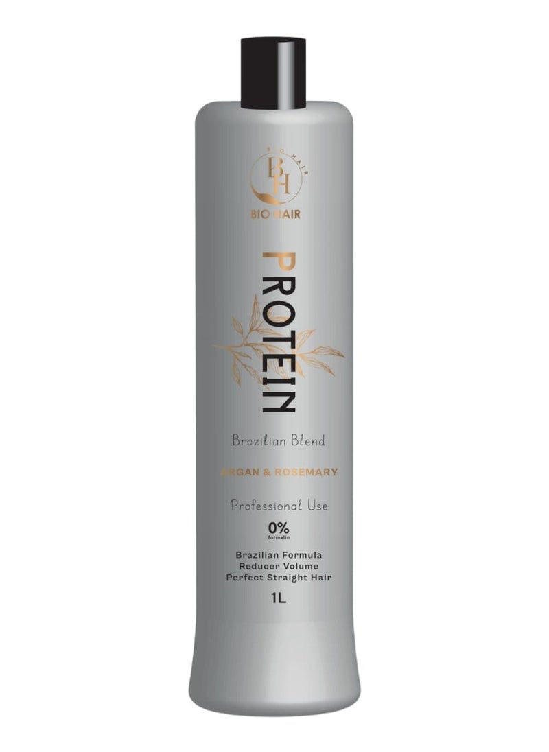 B H Bio Hair protein brazilian blend argan and rosemary professional use 0%formalin 1L 