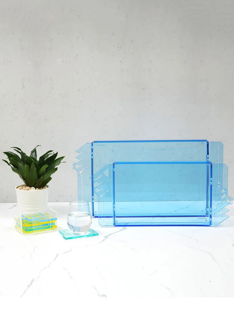 KASHIDA Bayti Jannati Tray-Large(Blue)