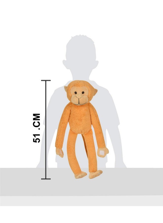 Mirada - Cute Brown Hanging Monkey Soft Toy For Boy Girls Kids Stuffed Plush Animal 52Cm - Image 1