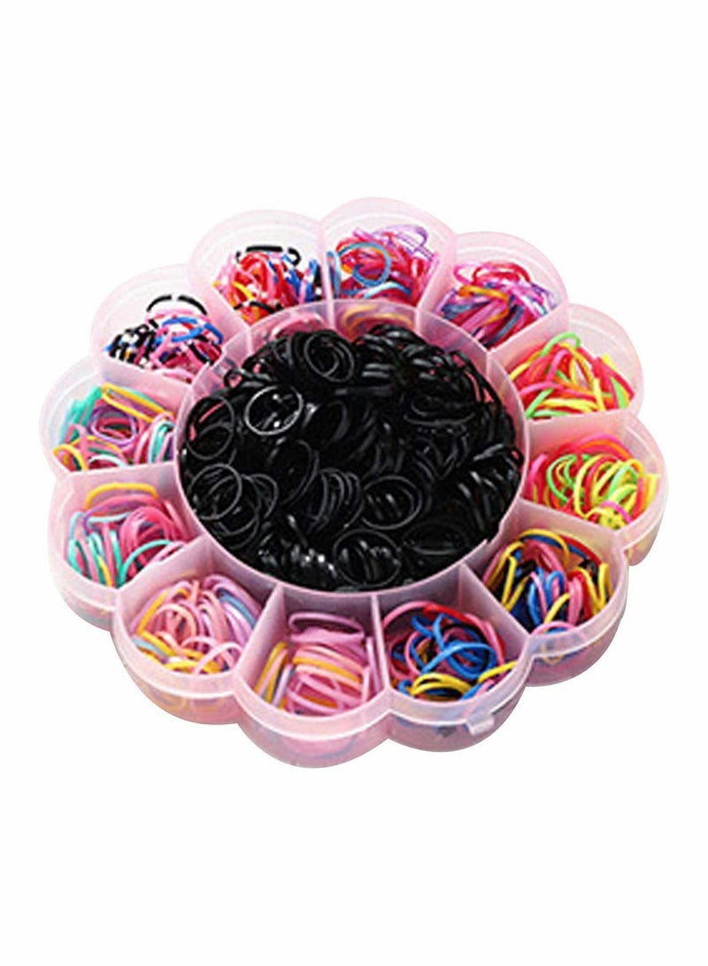 KASTWAVE 800 PCS Hair Tie Elastic Rubber Bands for Girls Kids Teens - Image 1