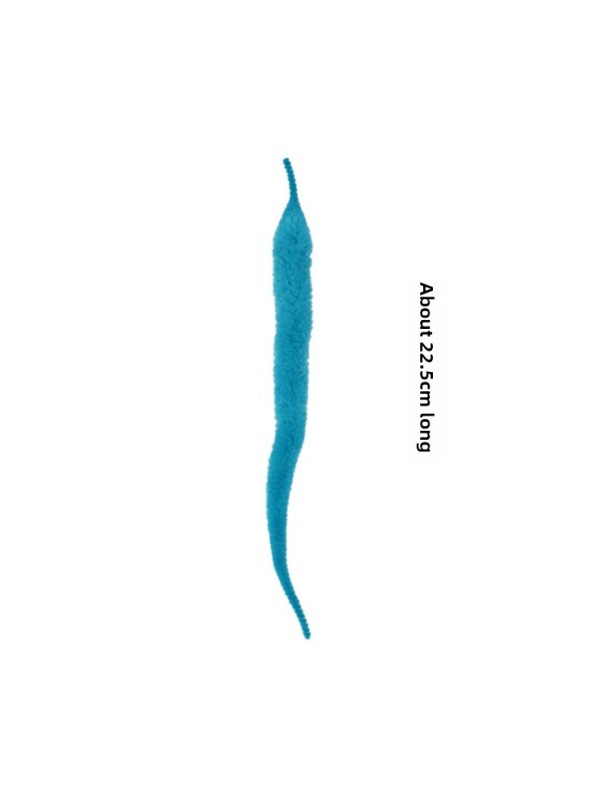 Caterpillar Naked Worm Without Eyes Seahorse Magic Props Trick Trick Toy-Color:Blue - Image 1
