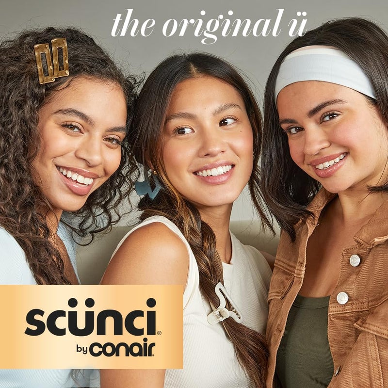 CONAIR Scunci by Conair The Original Satin Scrunchie hair accessories - hair accessories for women - hair ties - valentines gifts for her - oversized scrunchies - Cherry Red - Image 2