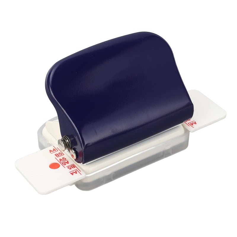 Dark Blue Compact 6 Hole Paper Punch for A4 A5 B5 Notebook Scrapbook Study Work - Image 4