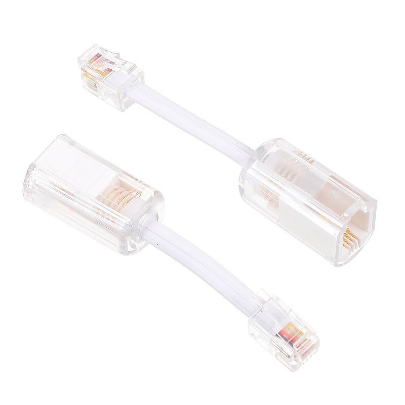 White 2 Pack Anti Tangle Telephone Cord Detangler With 360 Degree Swivel Receiver For Desk Landline Phone - Image 2