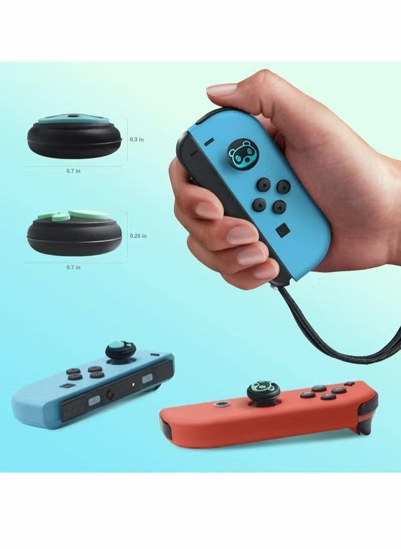 X-level - 4 Pcs Thumb Grip Caps With Soft Silicone Analog Stick Covers With Cool & Cat Paw Joystick Analog Cap for Nintendo Switch & Lite With Soft Silicone Button Cover For Controller - Image 1