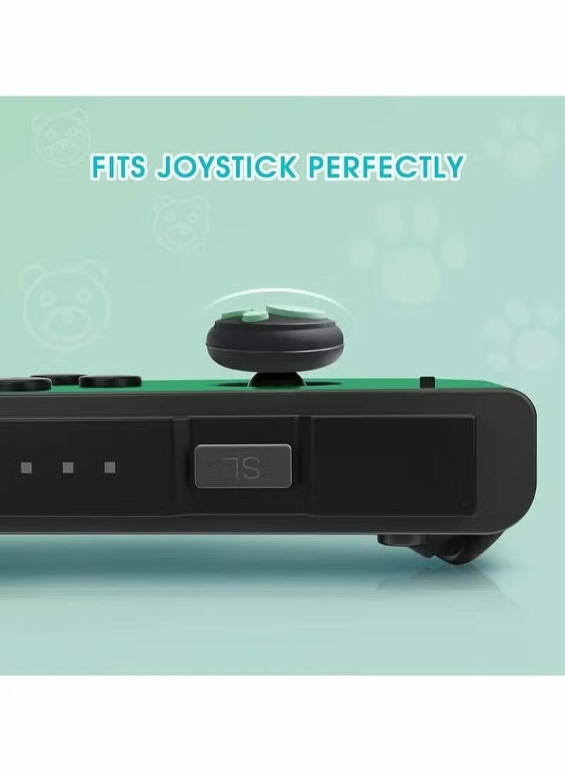 X-level - 4 Pcs Thumb Grip Caps With Soft Silicone Analog Stick Covers With Cool & Cat Paw Joystick Analog Cap for Nintendo Switch & Lite With Soft Silicone Button Cover For Controller - Image 1