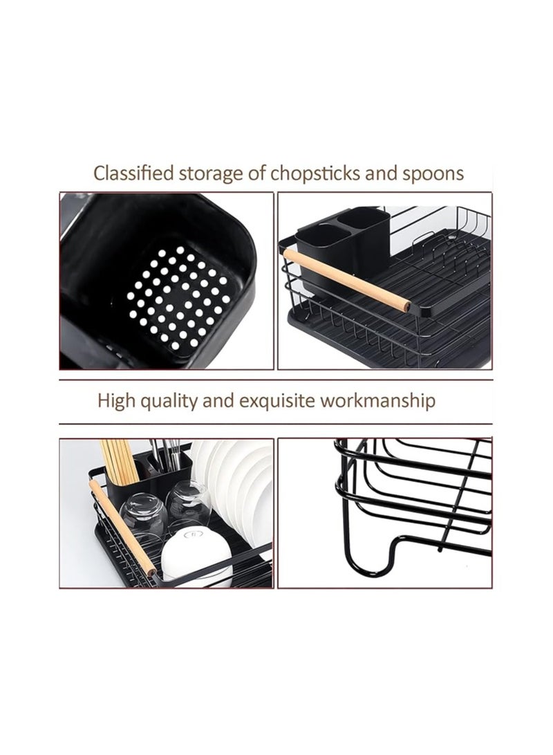 Nestlings Upgraded Stainless Steel Dish Drainer Rack with Removable Water Tray – Large Capacity Drying Rack for Kitchen Counter, Rust-Resistant & Easy to Clean  - Image 3