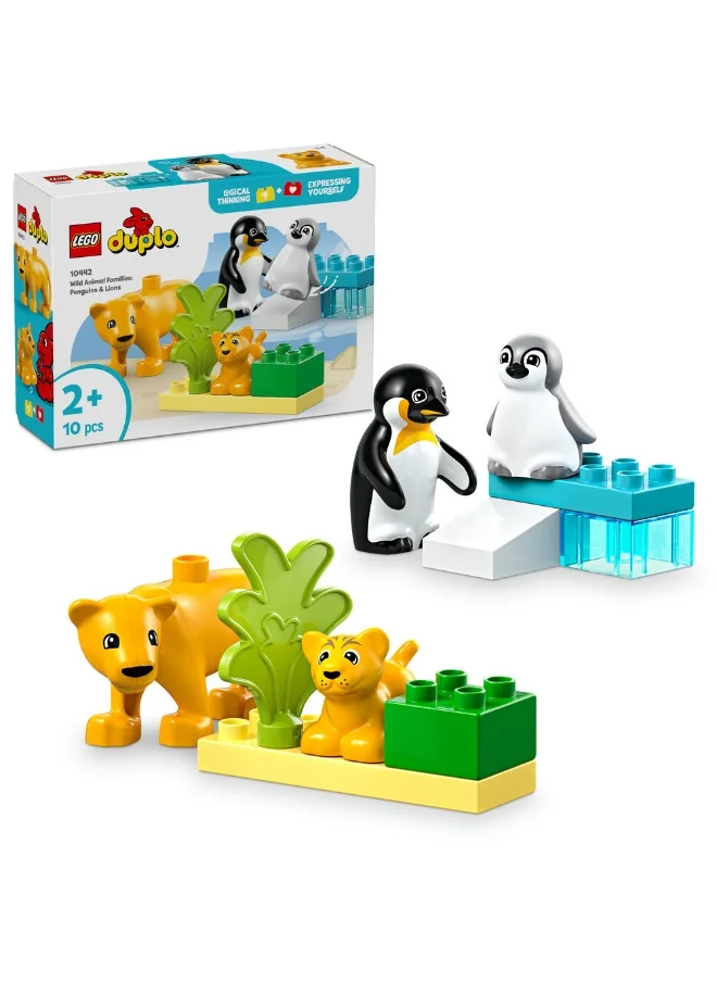 LEGO Duplo Town Wild Animal Families: Penguins & Lions 10442 (10) Pieces