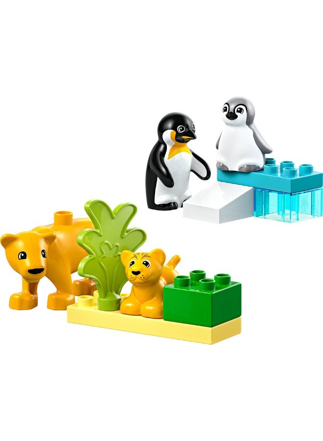 Duplo Town Wild Animal Families: Penguins & Lions 10442 (10) Pieces