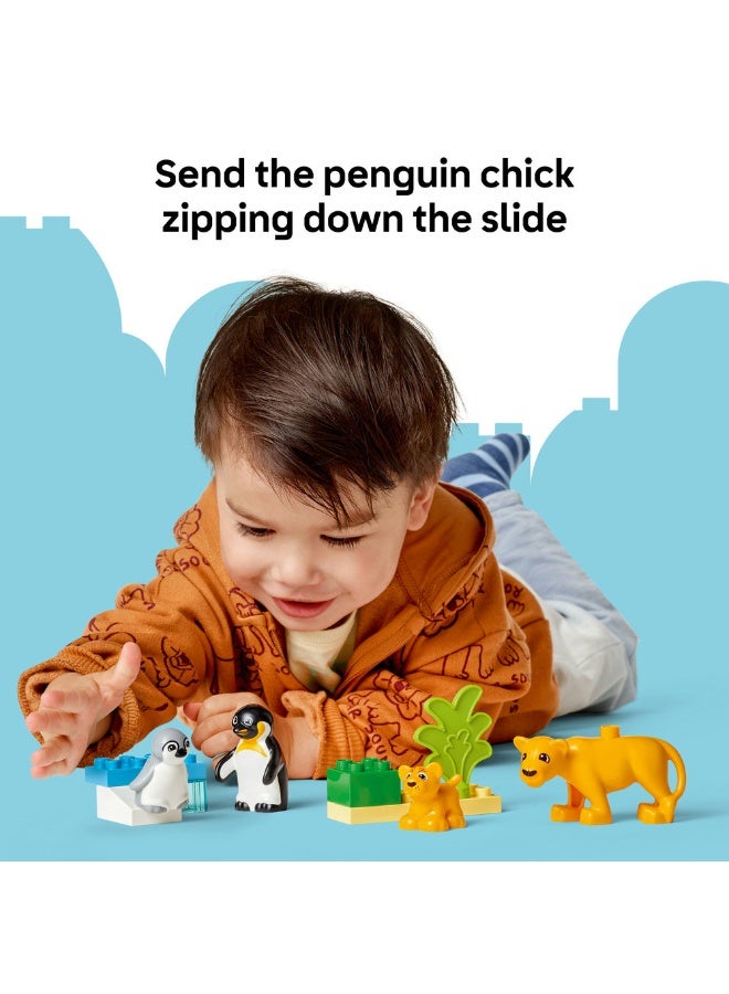 Duplo Town Wild Animal Families: Penguins & Lions 10442 (10) Pieces
