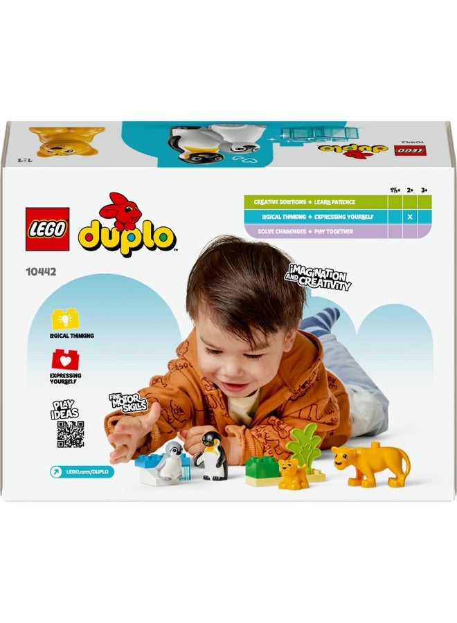 Duplo Town Wild Animal Families: Penguins & Lions 10442 (10) Pieces