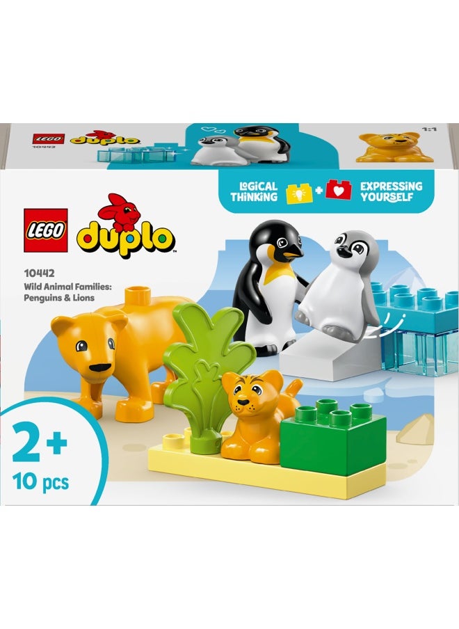 LEGO Duplo Town Wild Animal Families: Penguins & Lions 10442 (10) Pieces  - Image 2