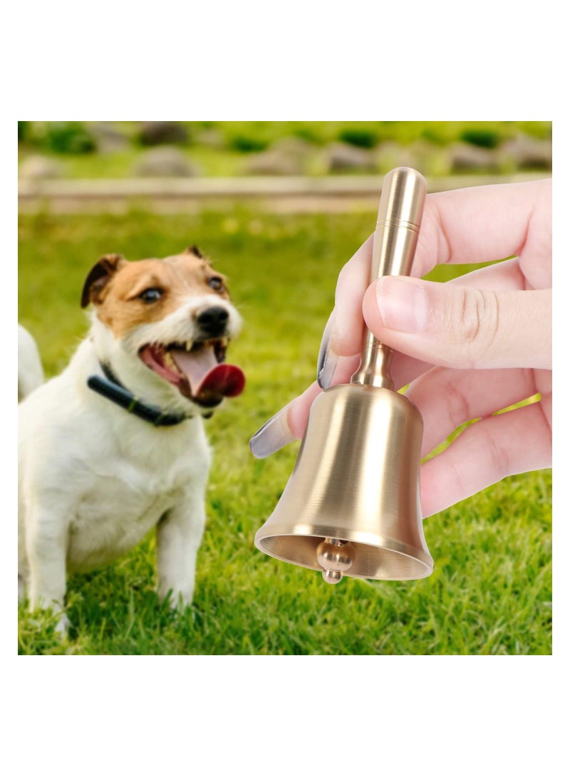 Traditional Style Hand Bell, Kids and Adults Game Call Bell, Extra Loud Solid Brass Handbells use for School, Church, Hotel and Wedding Service - Image 2